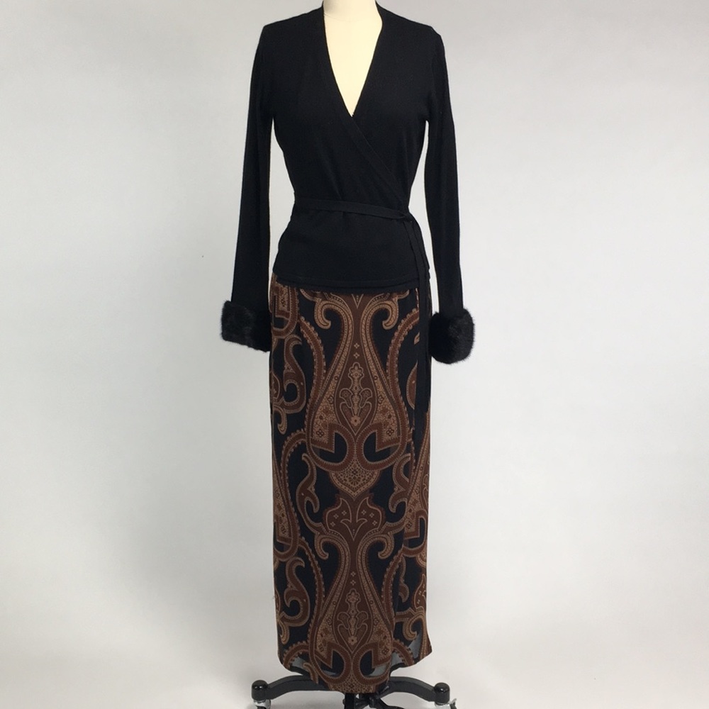 Carlisle Skirt with Black Wrap Around Sweater